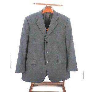 Brooks Brothers Brooksease Blazer Gray Wool Three Button‎ Mens 45R